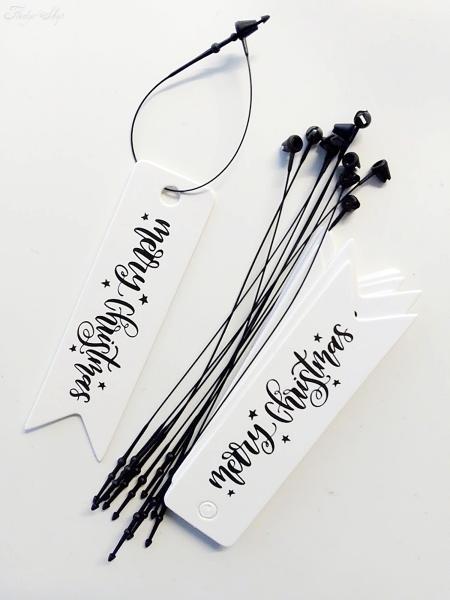 Merry Christmas Geschenkanhänger schmal